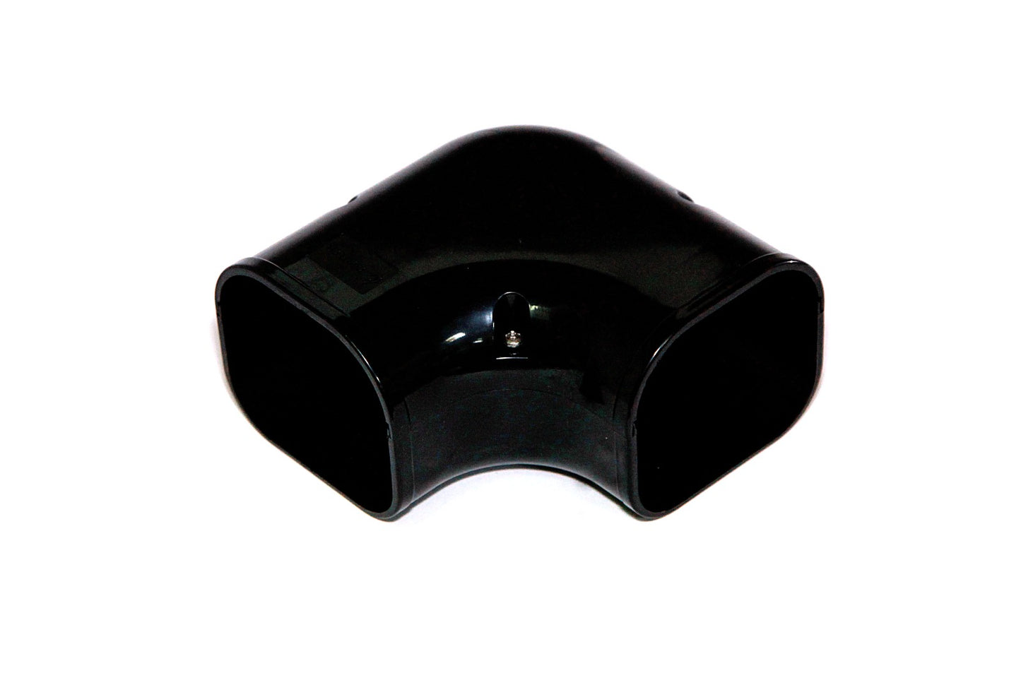 Trunking 90 Flat Elbow Black - 75mm