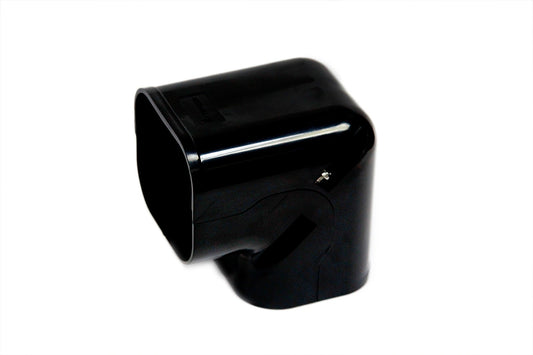 Trunking 90 Vertical Elbow Black - 75mm